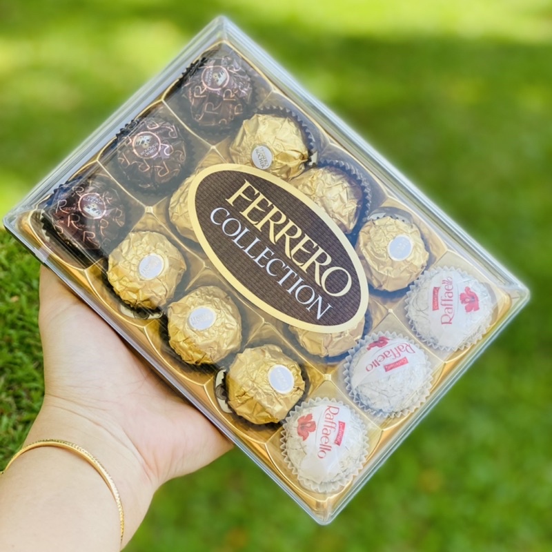 Socola FERRERO ROCHER 3 màu 3 vị - hộp 15 viên