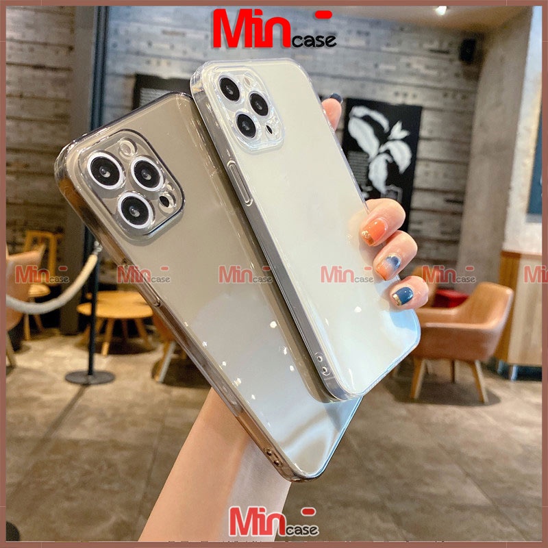 Ốp lưng iPhone Nike chống sốc viền vuông silicon trong suốt bvc cho iphone 6/6s/7/8/X/XS/XR/11/12/13 Pro Plus Max