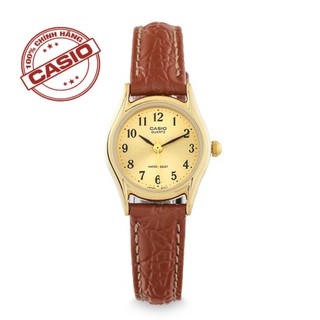 Đồng hồ dây da nữ chính hãng casio ltp-1094q-9brdf