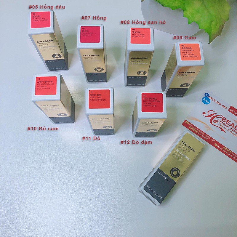 Son lì dưỡng COLLAGEN AMPOULE LIPSTICK The Face Shop | BigBuy360 - bigbuy360.vn