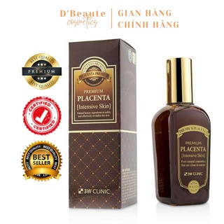 Tinh chất dưỡng trắng da và chống lão hóa 3W Clinic Premium Placenta Age intensive Emulsion 160ml - Hàn Quốc Chính Hãng