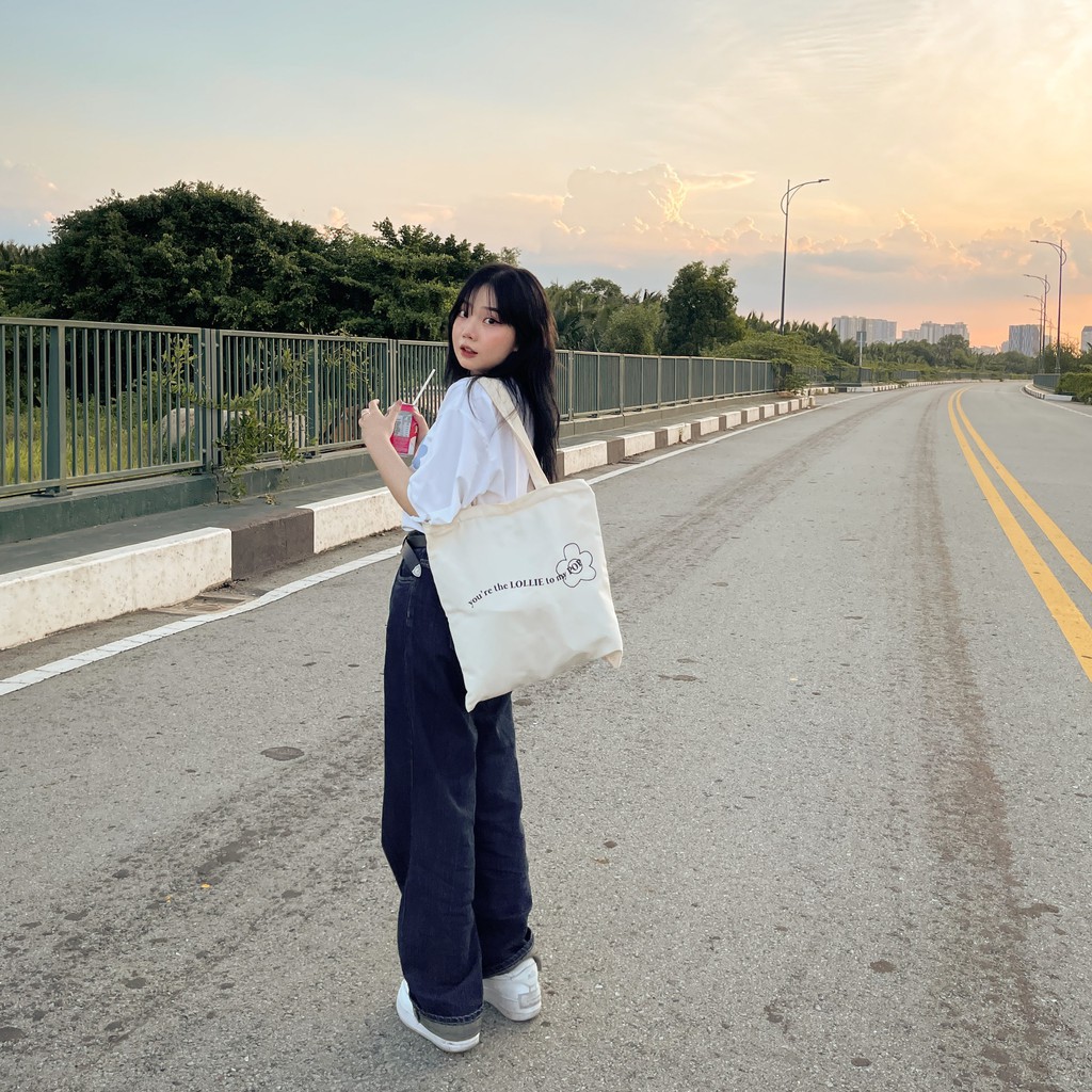 Túi tote vải canvas ACC295 LOLLIE STUDIO