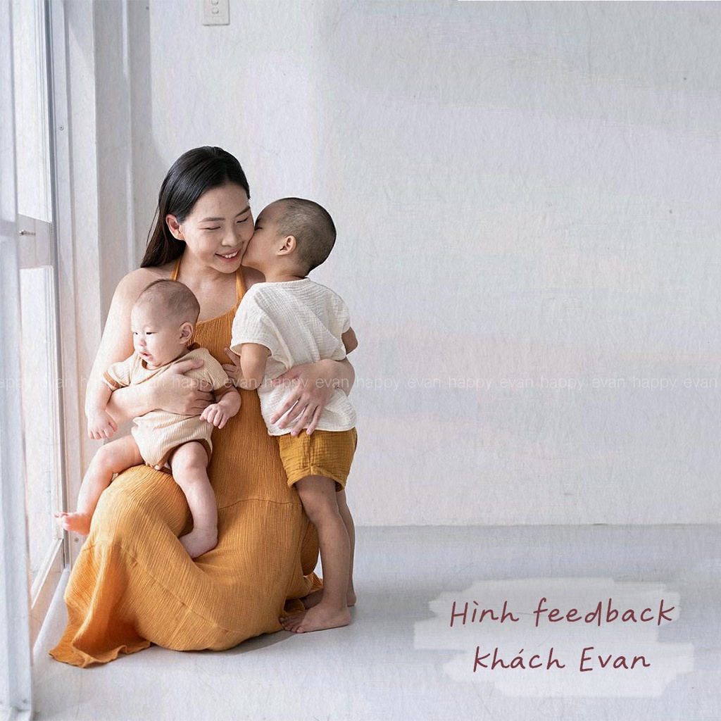 🅷.🄴🅅🄰🄽   Bodysuit body chip cộc tay, cotton tăm lạnh mềm mát, co giãn cực tốt