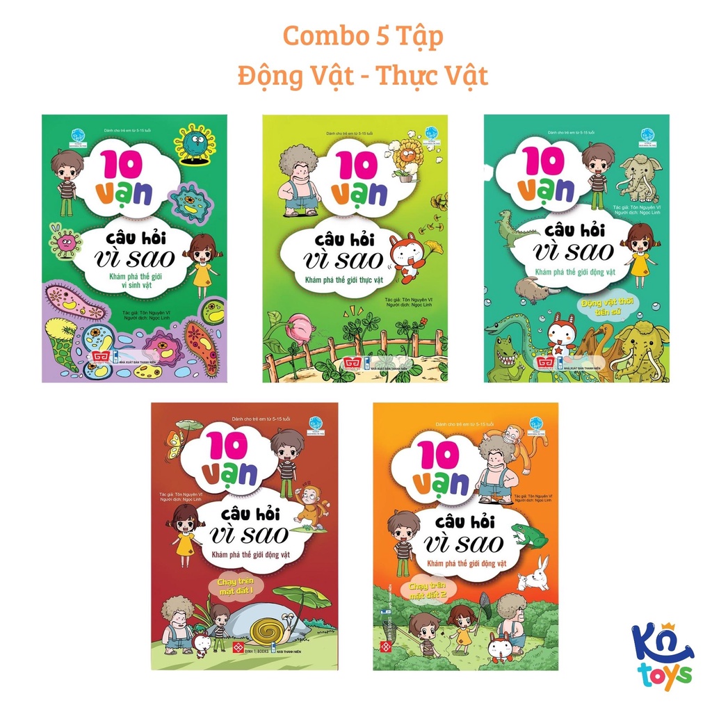 Truyện Tranh Thiếu Nhi – 10 Vạn Câu Hỏi Vì Sao – Đinh Tị (Bộ Combo Có Bìa Áo)