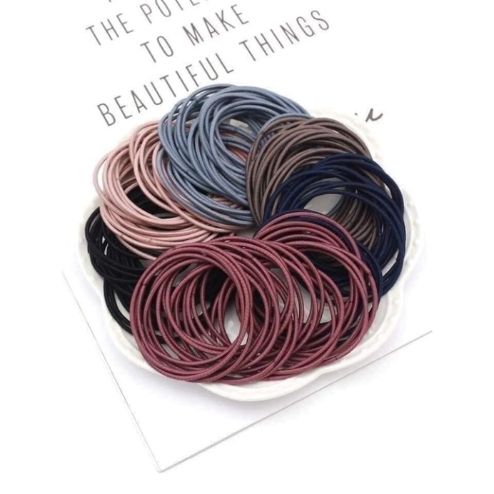 Set 5 Chun (Nịt) Buộc Tóc Nhiều Màu Siêu Dai