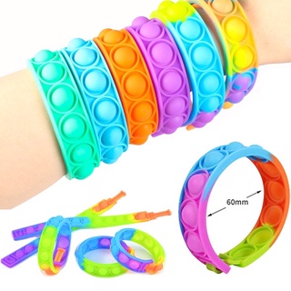 Vòng đeo tay pop it / đồ chơi pop it sắc màu giảm stress