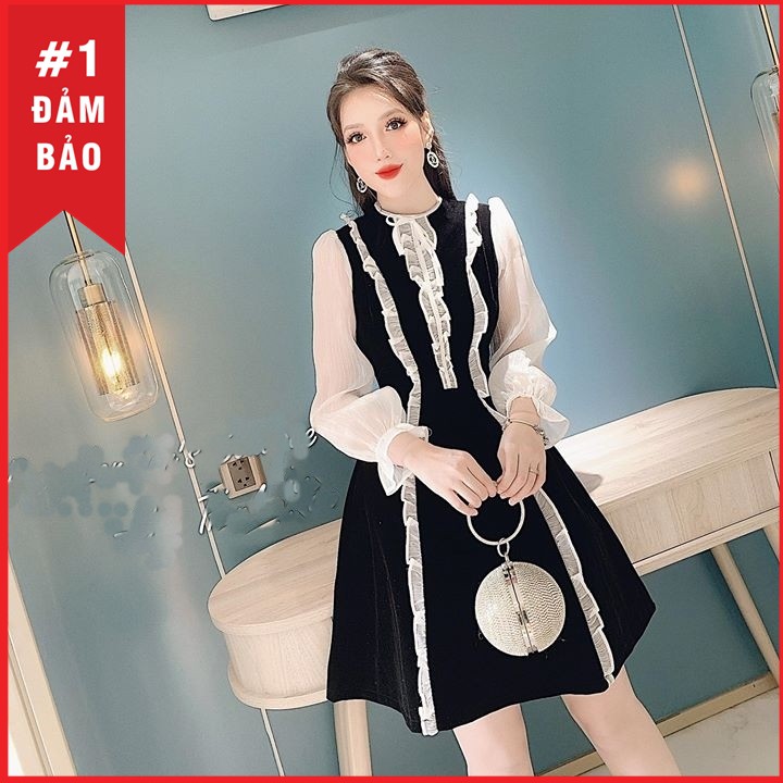 Đầm nữ dài tay dự tiệc cưới sang trọng Thời Trang Emy F3