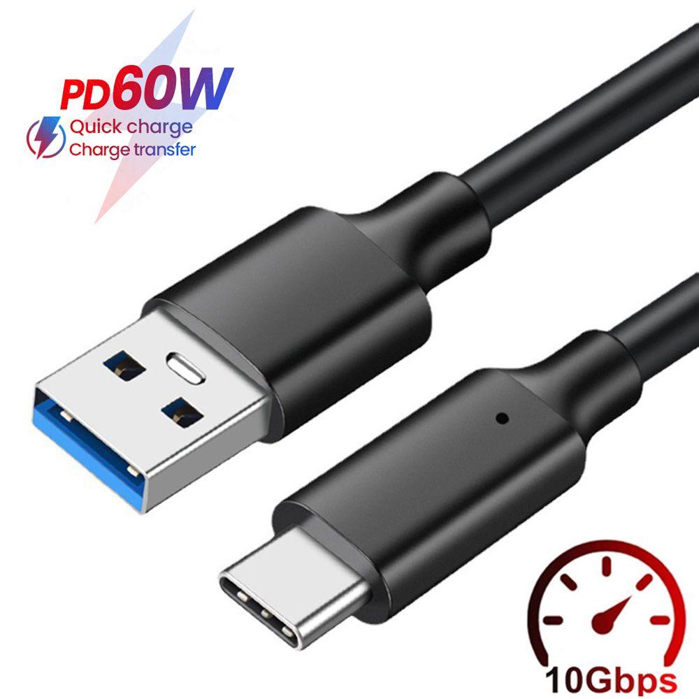 Dây Cáp Sạc Nhanh Đầu USB C 3A PD 60W QC 3.0