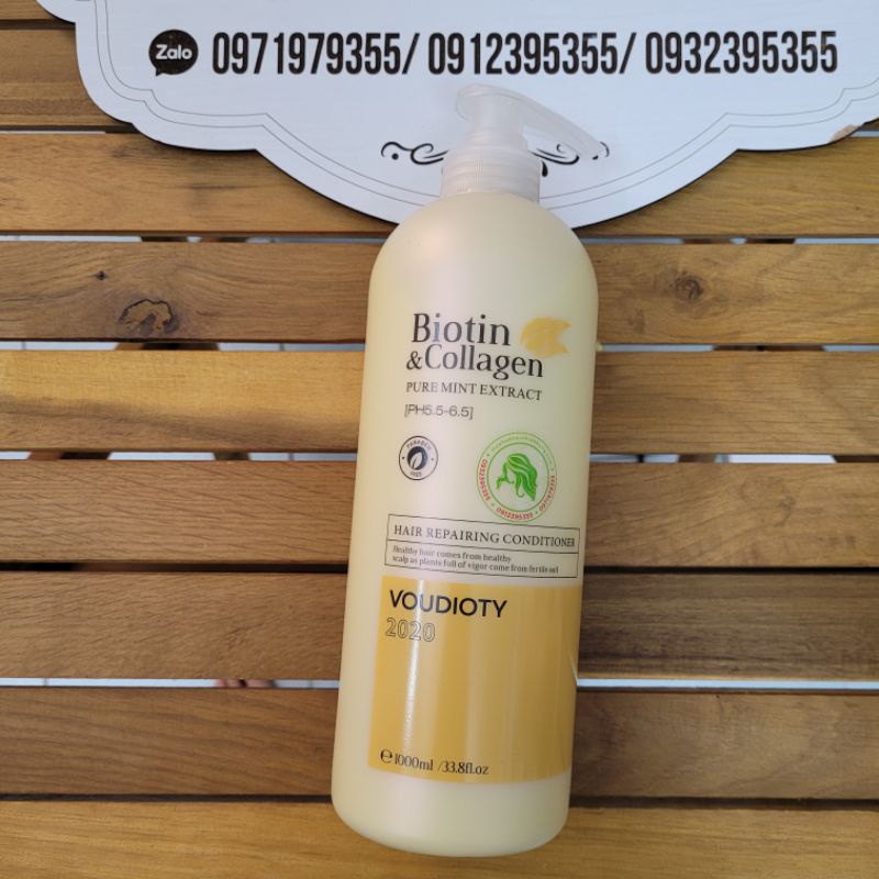 Dầu gội và xả Biotin Collagen chống rụng mọc tóc 1000ml