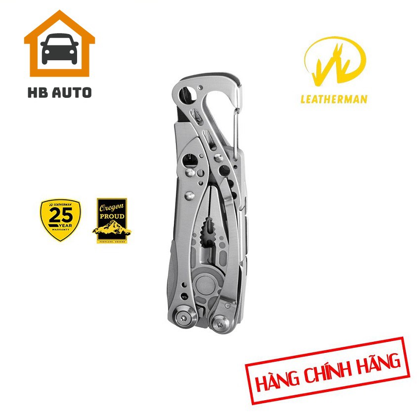 [ NHẬP KHẨU] Kìm Đa Năng Leatherman Skeletool 7 Tools 25 NĂM BẢO HÀNH TOÀN CẦU bằng thép không rỉ, kìm, bộ vít, móc cài.