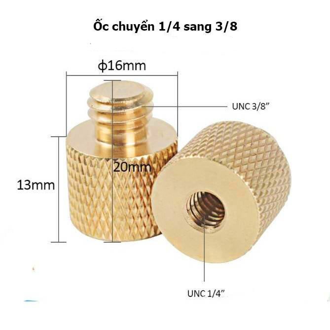 Ốc chuyển từ chuẩn ốc 1/4 sang 3/8 và ngược lại