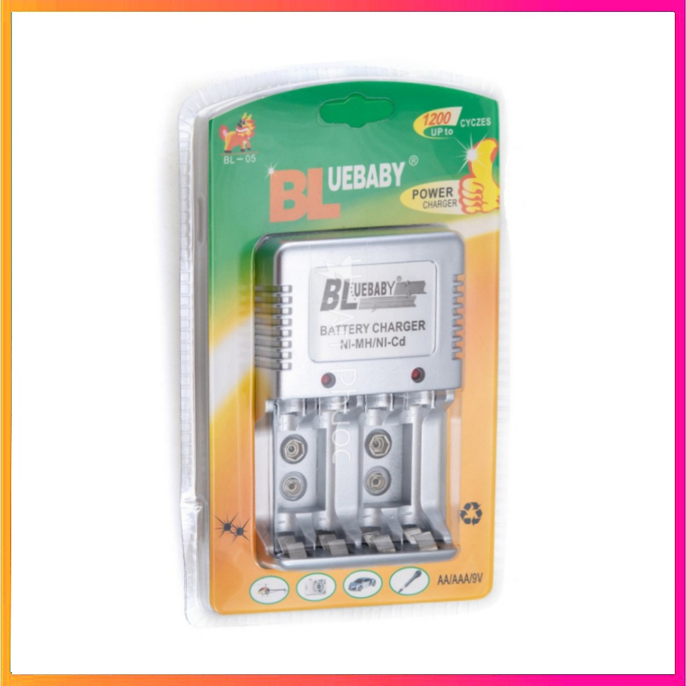 Bộ sạc pin đa năng (sạc đơn, sạc đôi): sạc pin 3A, 2A, pin 9V. Pin sạc 3A, 2A, Pin 9V Camelion Chính