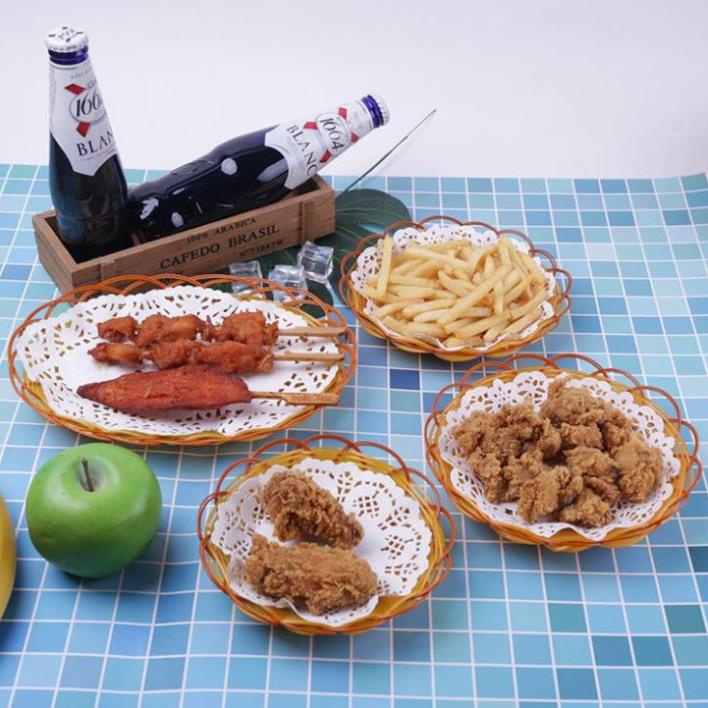 [Free Ship❤️] Set 100 Giấy Nến Hoa Văn Lót Đồ Ăn, Lót Nồi Chiên Không Dầu -Mai Chi