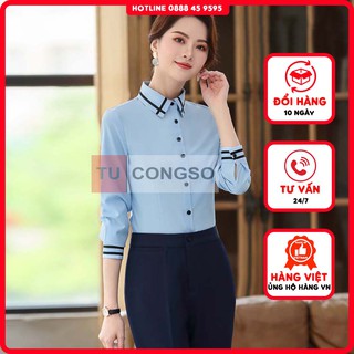 ÁO SƠ MI NỮ KIỂU DÀI TAY FORM CÔNG SỞ