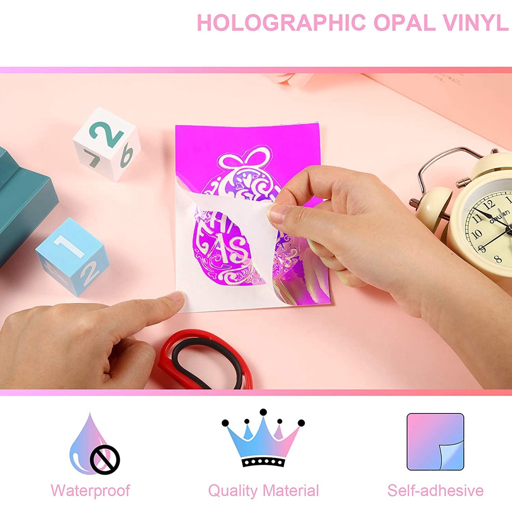 Miếng Dán Trang Trí Hình Đá Opal Độc Đáo Chống Thấm Nước