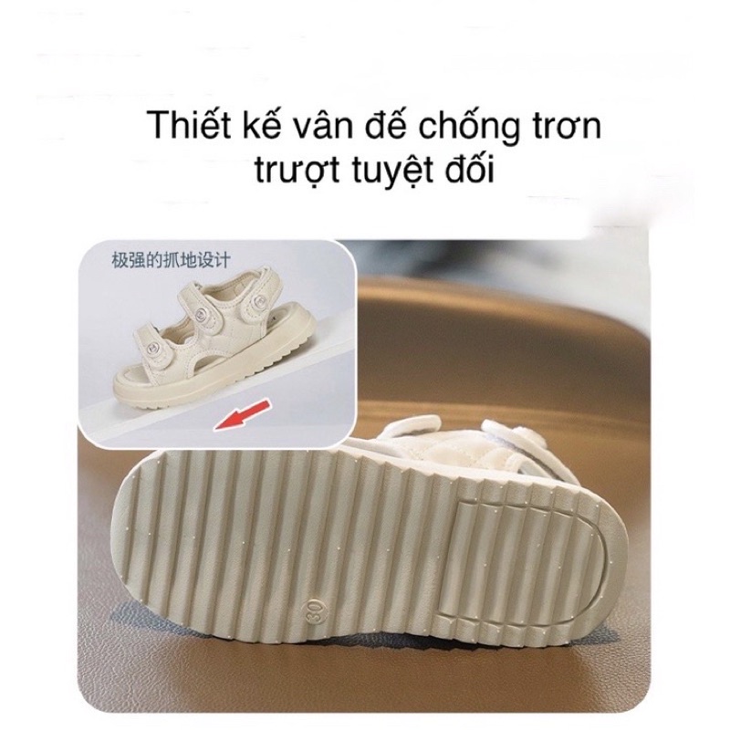 Dép Sandal Hai Quai Cho Bé Gái 3-15 Tuổi Hàng Quảng Châu Cao Cấp Full Hộp
