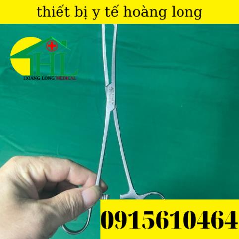 Panh Y Tế, Panh Gắp Phẫu Thuật, Pen Kẹp Y Tế, Panh Cong Có Mấu 20cm - Hàng Pakistan