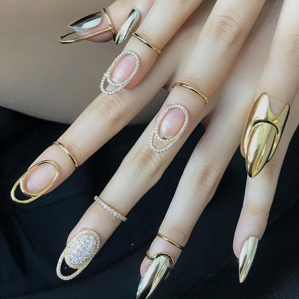 Nhẫn Đeo Móng Tay Thời Trang Cho NữỐp Bảo Vệ Ngón Tay Chất Lượng Cao Tiện Lợi Dễ Sử Dụng