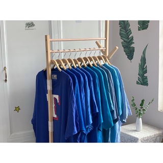 Phông 2hand unisex màu xanh biển
