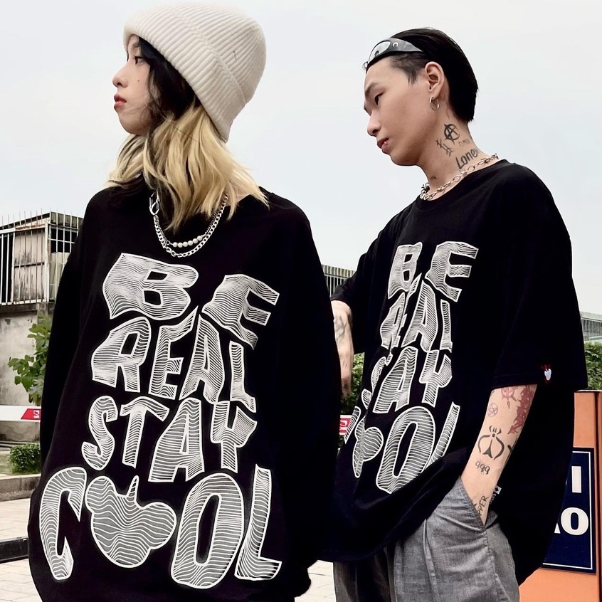 Áo Thun Uncover Stay Cool áo thun nam nữ tay lỡ be real stay cool full tag