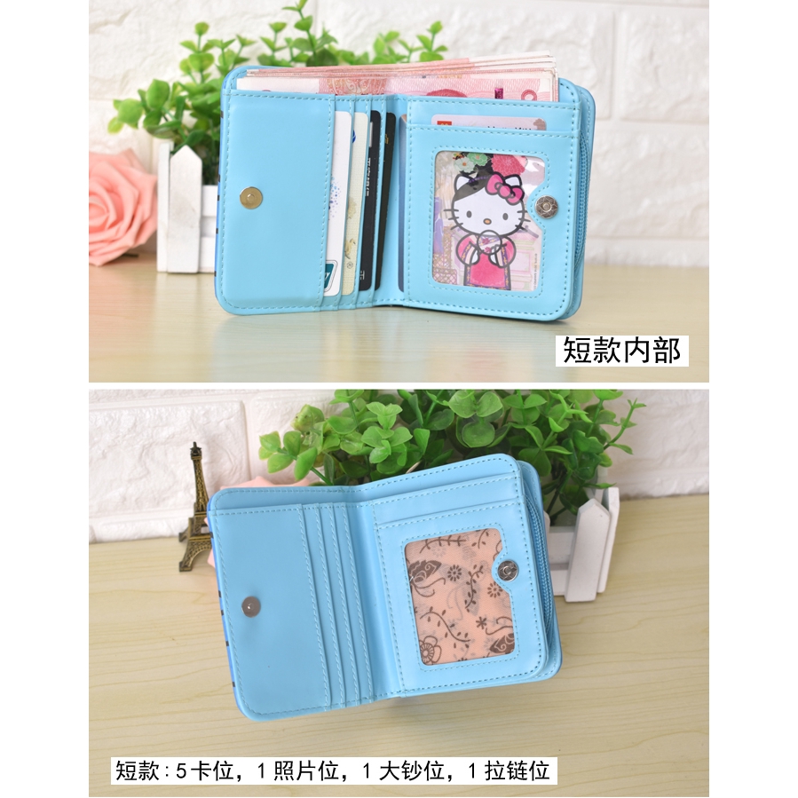 ví da nam nữ ,hello kitty Doraemon SpongeBob stitch ví nữ dài ngắn mini đẹp cao cấp#2003