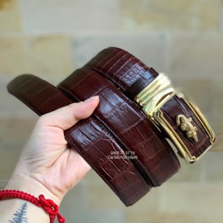 Dây thắt lưng da cá sấu