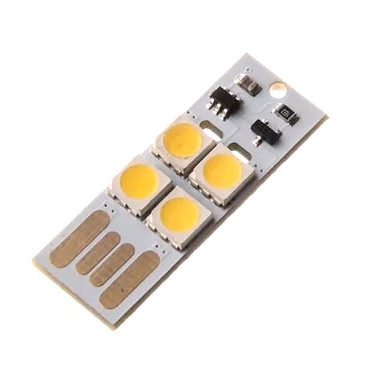 Đèn led usb mini cảm ứng 4 bóng siêu mỏng