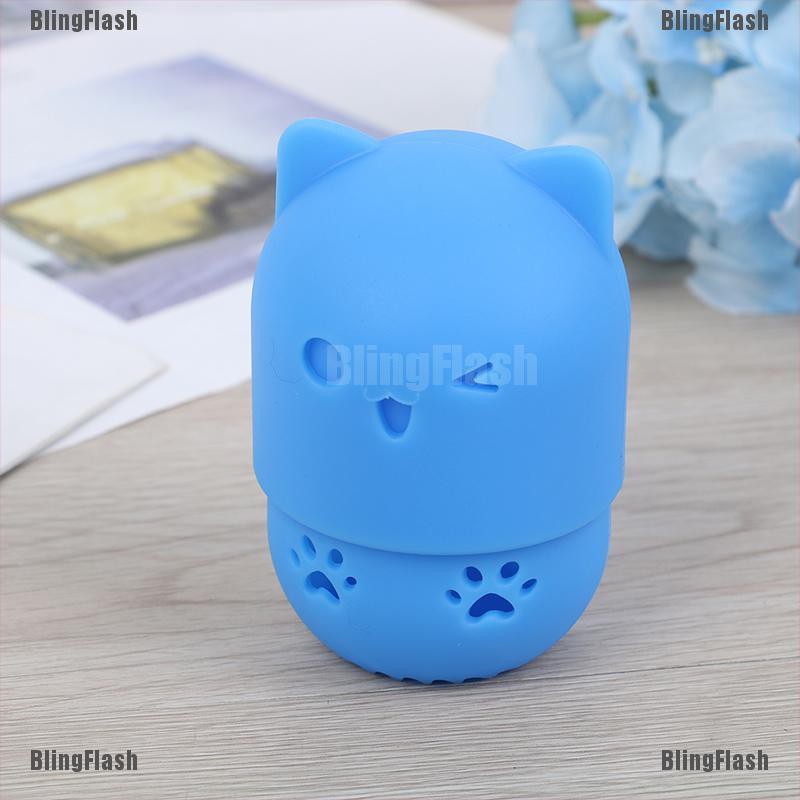 (hàng Mới Về) Hộp Đựng Mút Trang Điểm Bằng Silicon Mềm Hình Quả Trứng Giá Đỡ | BigBuy360 - bigbuy360.vn