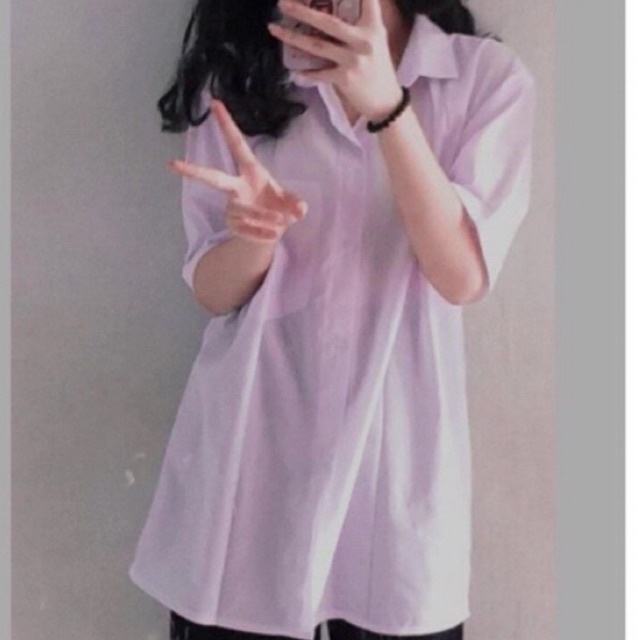 Senacloset - Áo Somi Trắng 1 túi học sinh ( Ảnh thật )