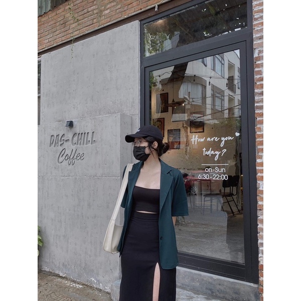 Áo vest blazer tay ngắn (ảnh thật/ có sẵn) | BigBuy360 - bigbuy360.vn