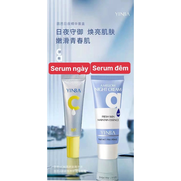 Set 2 Serum Dưỡng Da Ngày Và Đêm YINBA 40ml No.YB61236