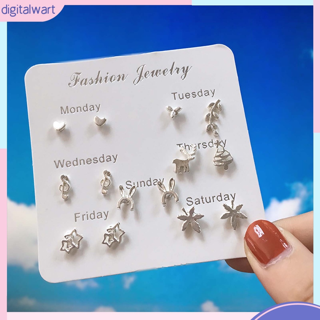 Khuyên Tai Hợp Kim Hình Ngôi Sao Dễ Thương