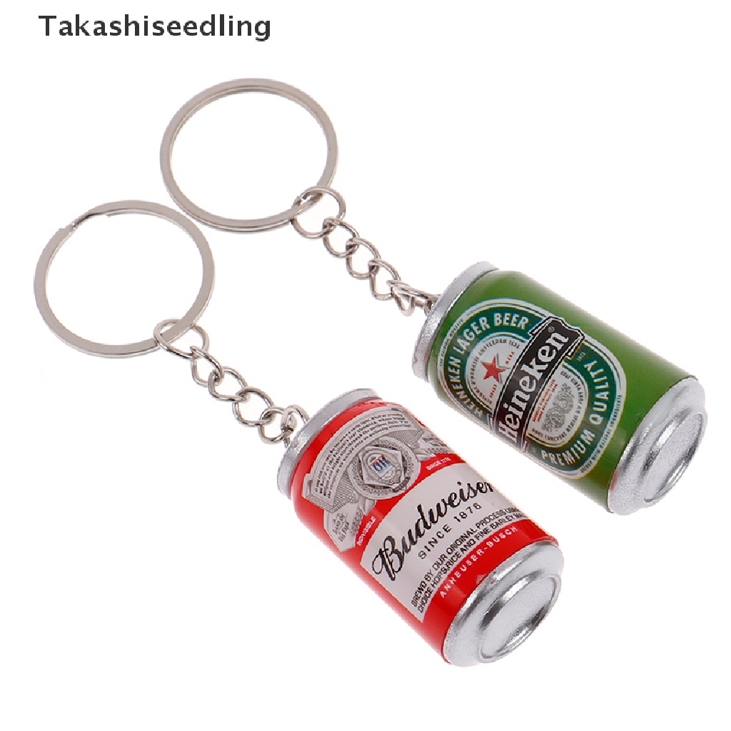 Móc Khóa Hình Lon Bia Mô Phỏng Có Thể Đựng Đồ Uống Mát Mẻ Trang Trí Ba Lô