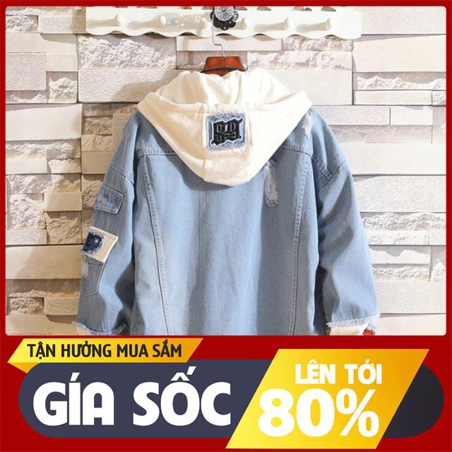 [ Sale 50% ] áo khoác jean nam,khoác jean Unisex cao cấp KJC22 thời trang format