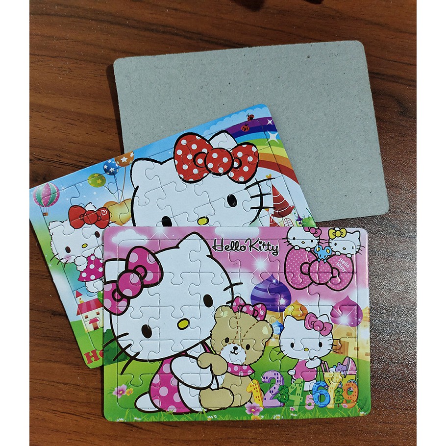 Tranh xếp hình cho bé 30 mảnh ghép: Doremon, Hello kitty, Elsa,Ô tô, Hoạt hình - Đồ chơi trí tuệ cho bé