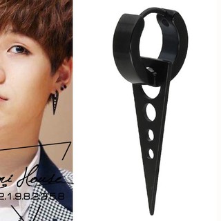 Bông tai nam bông tai suga BTS đuôi tam giác nhiều màu phụ kiện trang sức idol hàn quốc - namimi