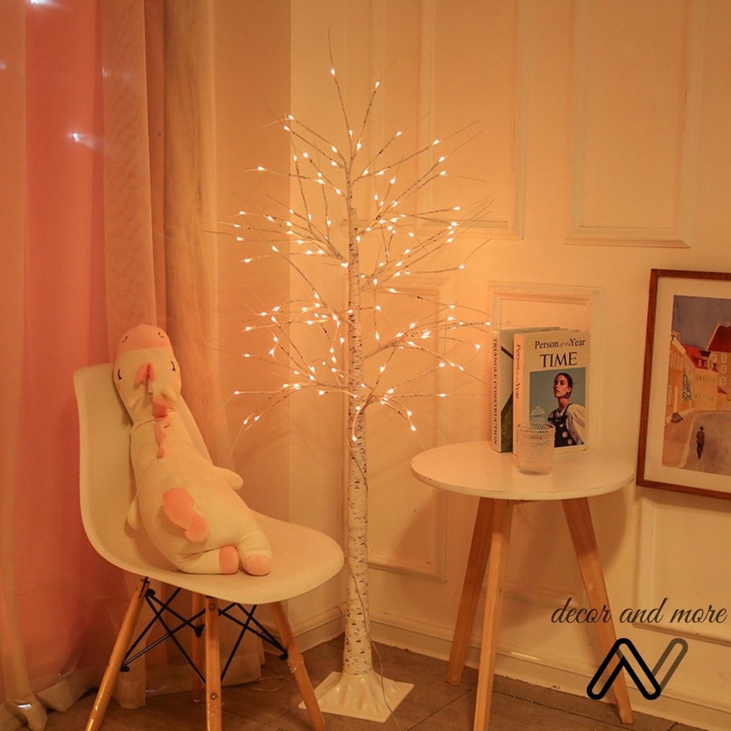 Đèn led hình cây bạch dương cao 150cm, 350 bóng led