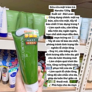 Sữa rửa mặt trà tràm Naruko