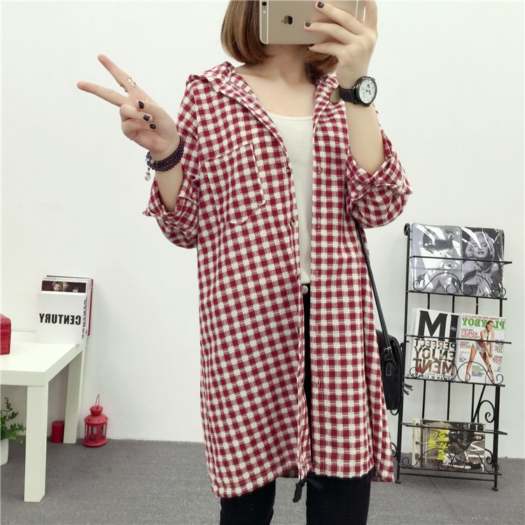 Áo Khoác Nữ Sơ Mi ulzzang