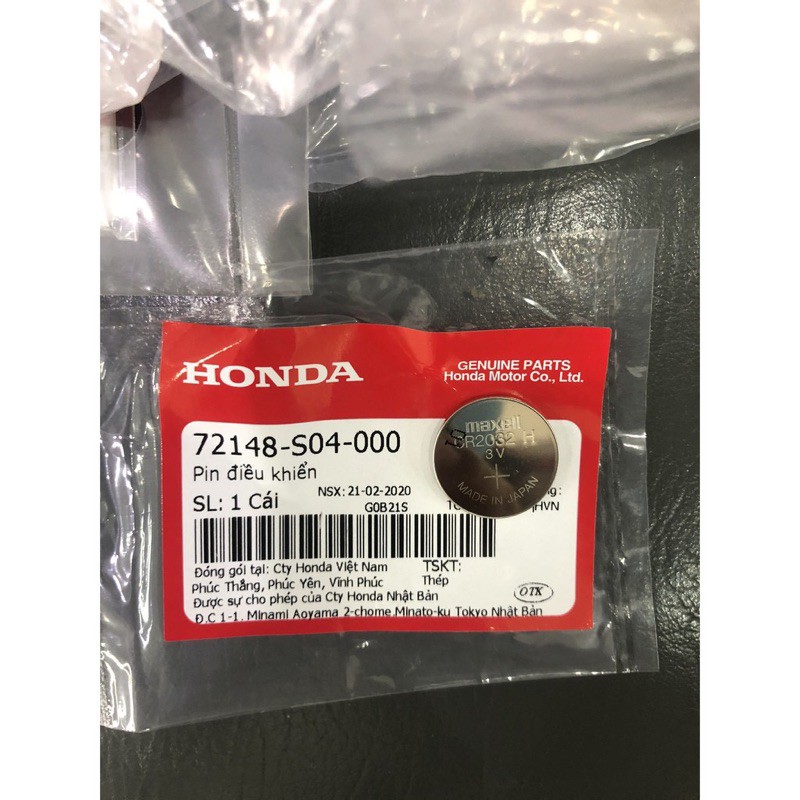 Pin remote smartkey chính hãng HONDA CR 2032