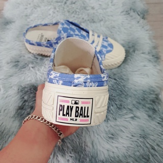 [ Full Box + Bill ] Giày Sục M.L.B xanh chữ trắng NY