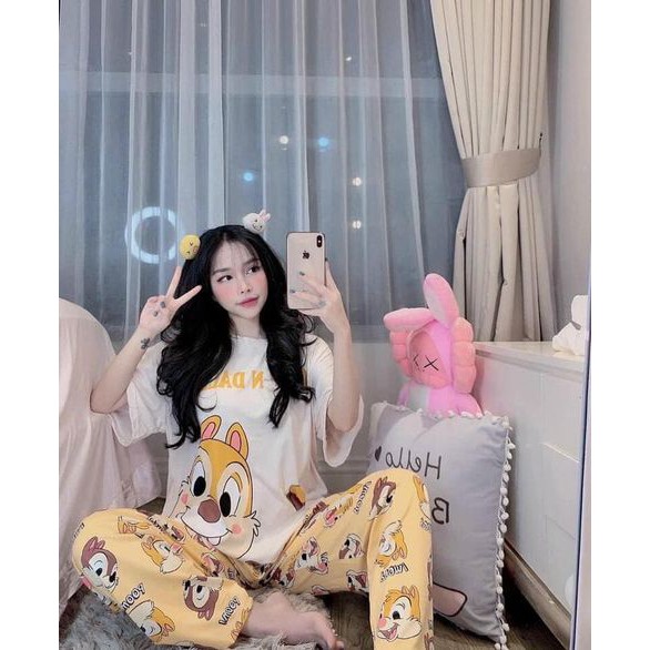 Đồ Bộ Pijama - Bộ ngủ hoạ tiết Cao cấp [FREE SHIP] [Ảnh thật+Video] | BigBuy360 - bigbuy360.vn