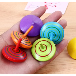 Sét 5 - 10 chiếc con cù con quay gỗ đồ chơi cho bé