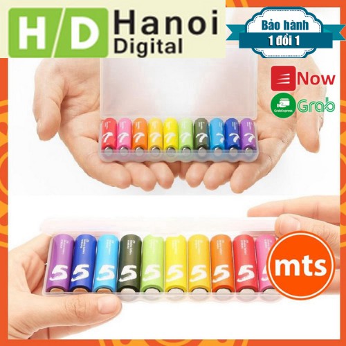Pin Xiaomi ZMI Rainbow 7 AAA vỉ 10 viên - Pin AA/AAA Xiaomi Rainbow Alkaline dung lượng cao