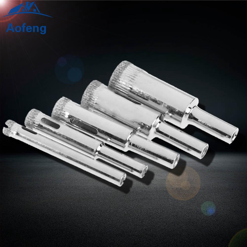 ✿Ready Stock✿[aofeng]5pcs Diamond Coated Core Hole Saw Tiles Marble Glass Ceramic Cut Bit Tool