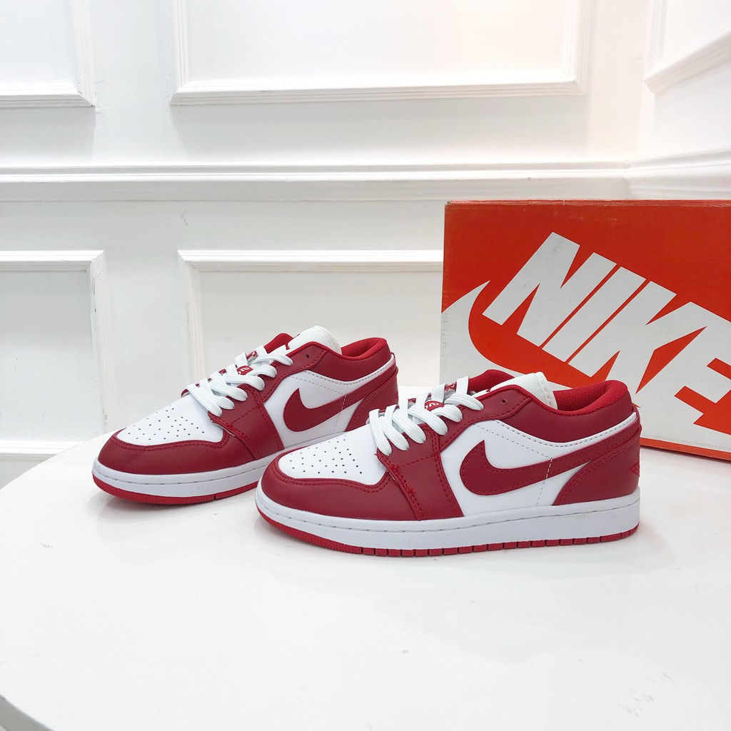 Giày Sneaker Nữ JD1 Cổ Thấp Màu Đỏ Thời Trang Siêu Nhẹ Tôn Dáng - DookieStore
