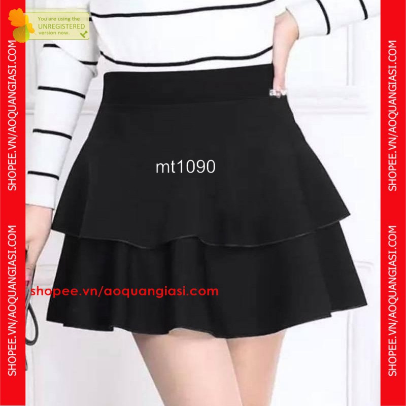 Chân váy nữ xếp li nhí 2 tầng AQGS MT828, mt183, mt280, mt610, mt1087, mt1090, mt1106  rẻ đẹp chuẩn store h | BigBuy360 - bigbuy360.vn