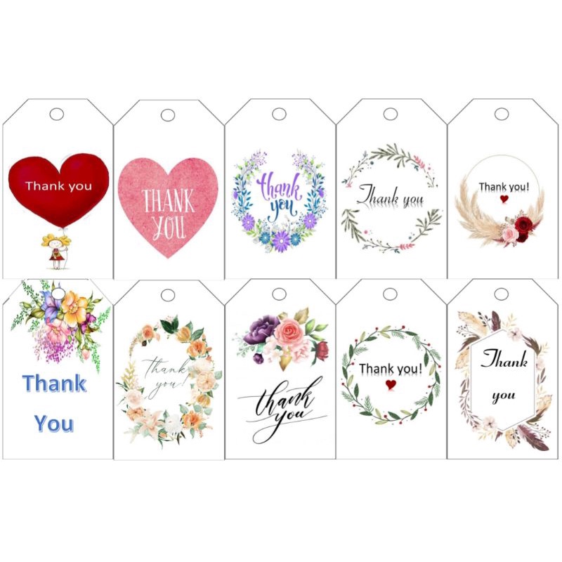 100 Tấm cảm ơn, tag thank đẹp có thiết kế theo yêu cầu