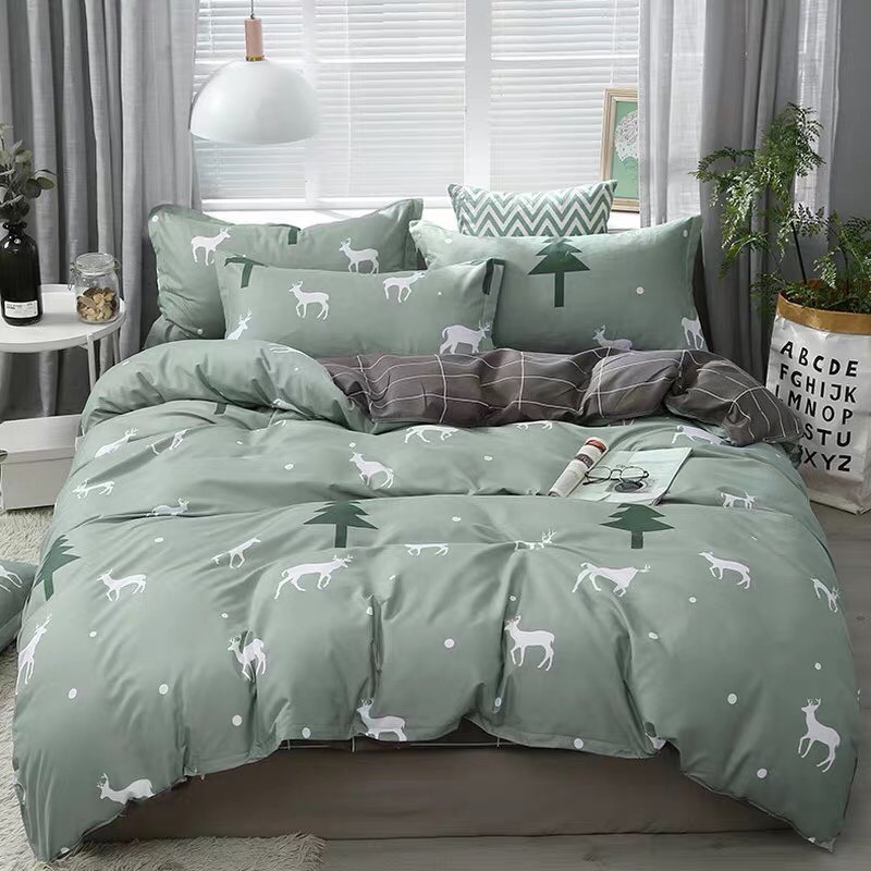 Bộ Chăn Ga Gối Cotton Poly Nhập Khẩu HASUKO mẫu tim mới