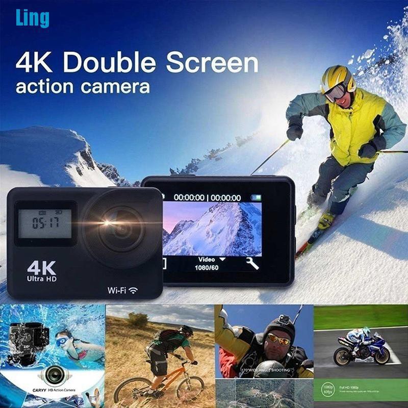 Camera Hành Trình Dv Wifi Chống Nước Màn Hình Kép 4k 1080p Hd 2 ''